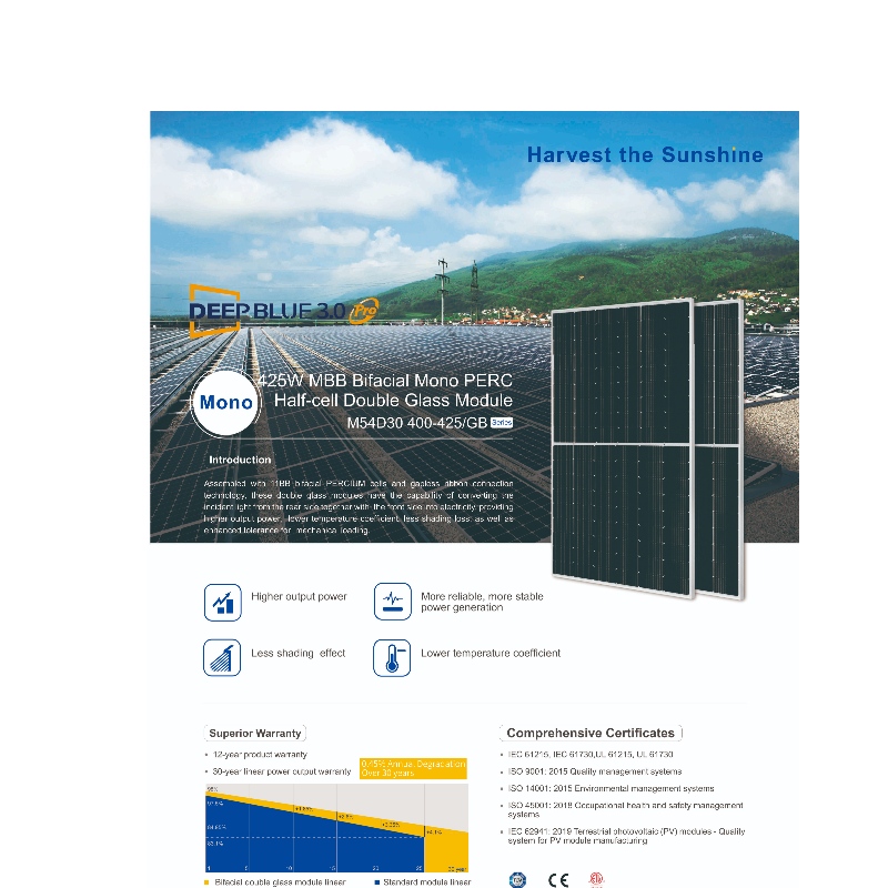 Erneuerbare Solarmodule hoher Qualität günstiger Preissystem Online -Verkauf